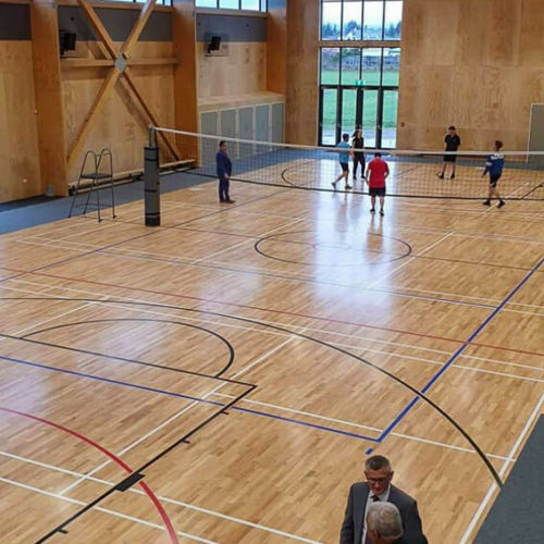 Fire coating of the Kaiapoi High School Gymnasium