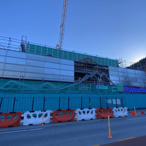 O'Connells Mall in Queenstown, Wanaka in construction where we will paint