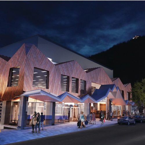 The newly refurbished O'Connells mall in Queenstown, Wanaka where we did interior and exterior painting as well as fire shield coating to the timber
